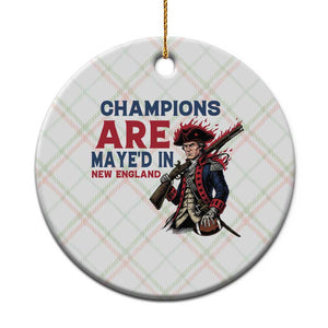 Champions Are Maye'd In NE Ceramic Ornament Funny QB Sport Fan TS12 1pc Christmas Plaid Print Your Wear