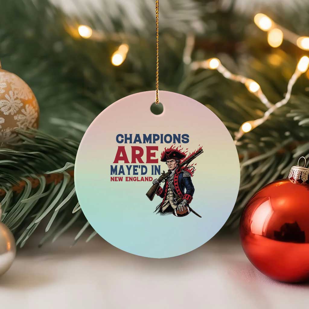Champions Are Maye'd In NE Ceramic Ornament Funny QB Sport Fan TS12 1pc Pastel Print Your Wear