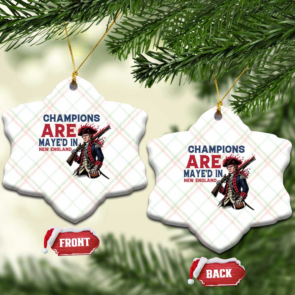 Champions Are Maye'd In NE Ceramic Ornament Funny QB Sport Fan TS12 Print Your Wear