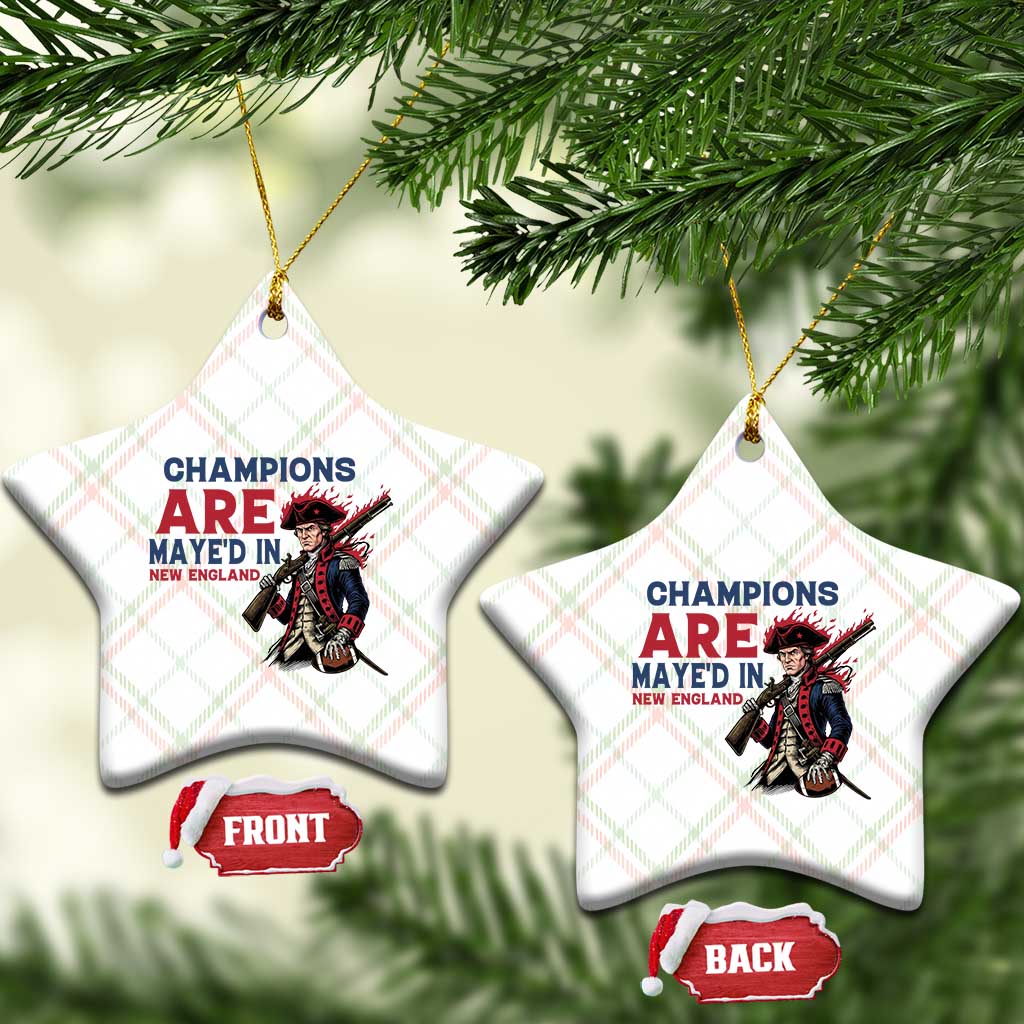 Champions Are Maye'd In NE Ceramic Ornament Funny QB Sport Fan TS12 Print Your Wear
