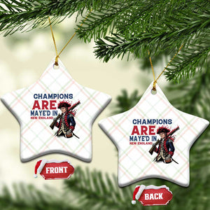 Champions Are Maye'd In NE Ceramic Ornament Funny QB Sport Fan TS12 Print Your Wear