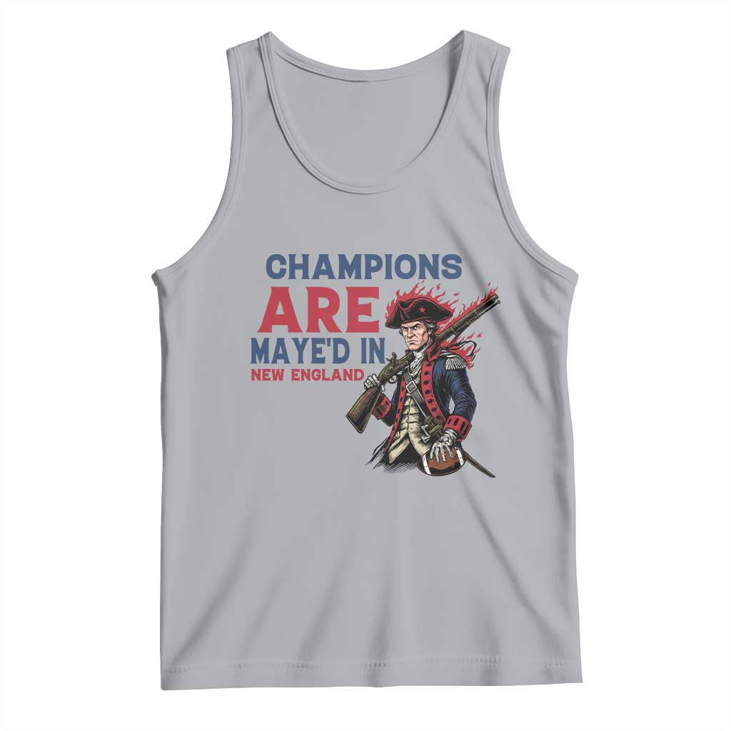 Champions Are Maye'd In NE Tank Top Funny QB Sport Fan TS12 Athletic Heather Print Your Wear