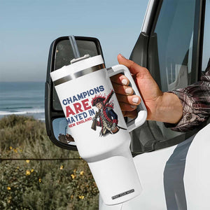 Champions Are Maye'd In NE Tumbler With Handle Funny QB Sport Fan TS12 Print Your Wear