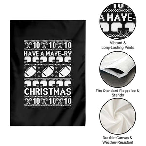 Have A Maye Ry Christmas Garden Flag Funny Football Lover Xmas Gift TS12 Print Your Wear