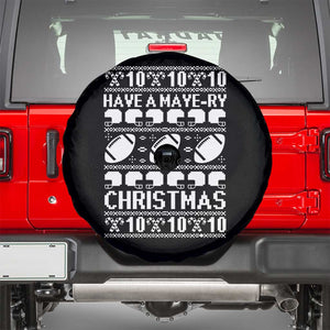 Have A Maye Ry Christmas Spare Tire Cover Funny Football Lover Xmas Gift TS12 Black Print Your Wear