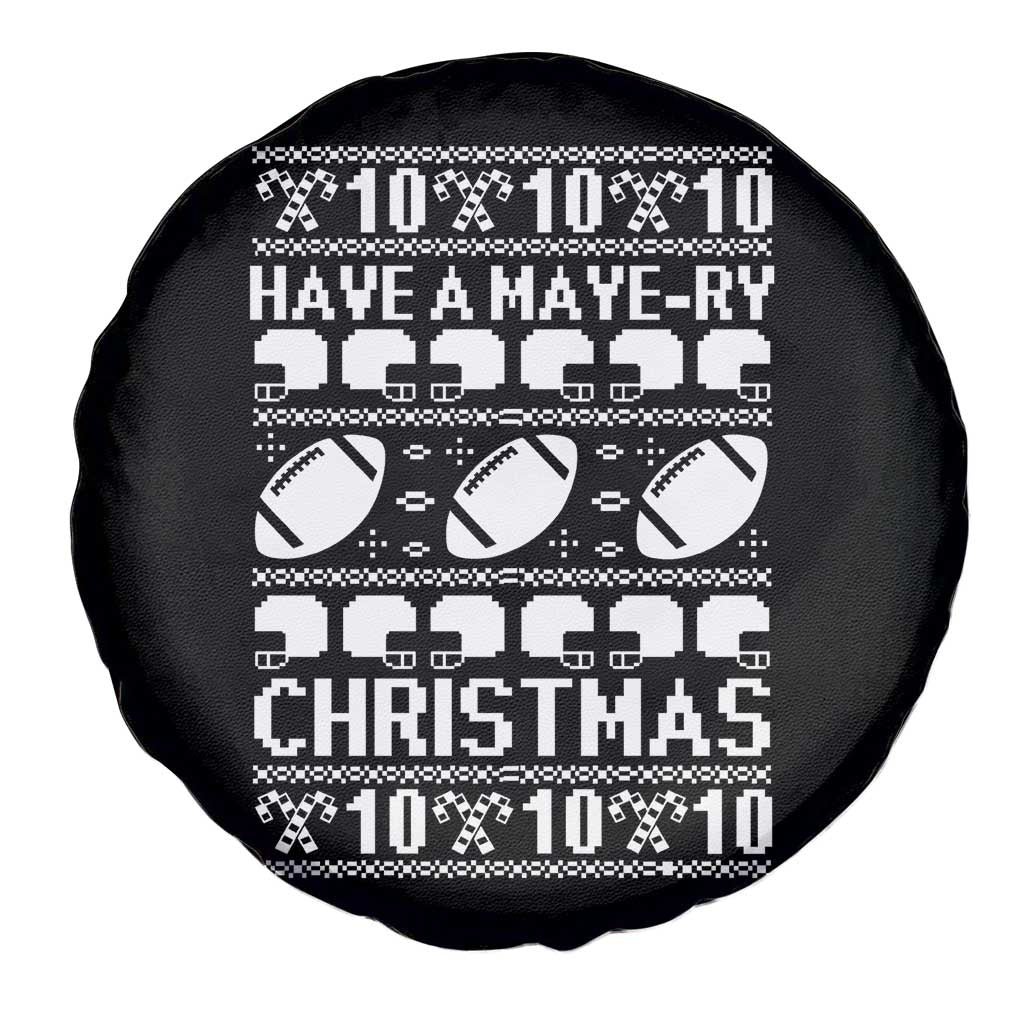 Have A Maye Ry Christmas Spare Tire Cover Funny Football Lover Xmas Gift TS12 Print Your Wear