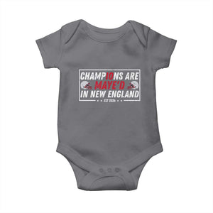 Champions Are Maye'd In NE Baby Onesie FB Lover Gift TS12 Charcoal Print Your Wear