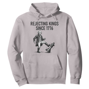 Rejecting Kings Since 1776 Hoodie Funny George Washington TS12 Ice Gray Print Your Wear