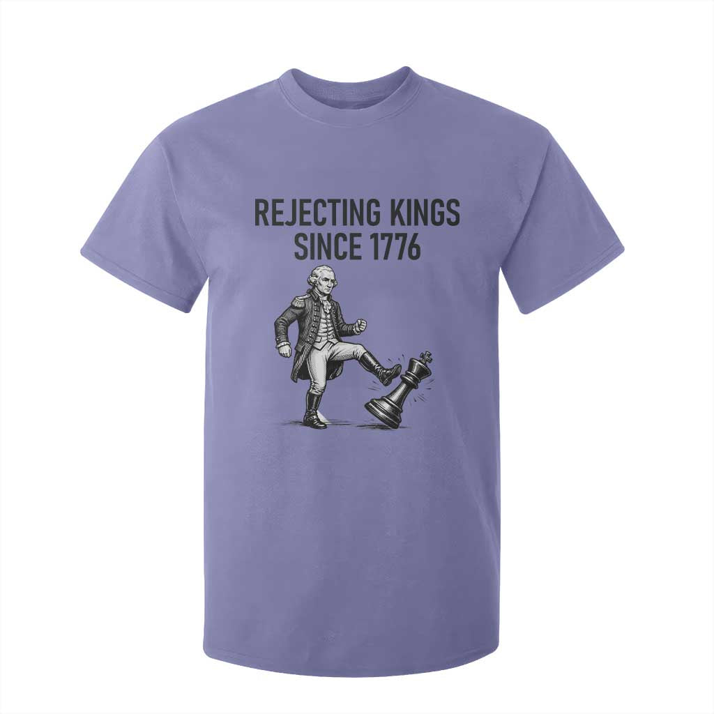 Rejecting Kings Since 1776 T Shirt For Kid Funny George Washington TS12 Violet Print Your Wear