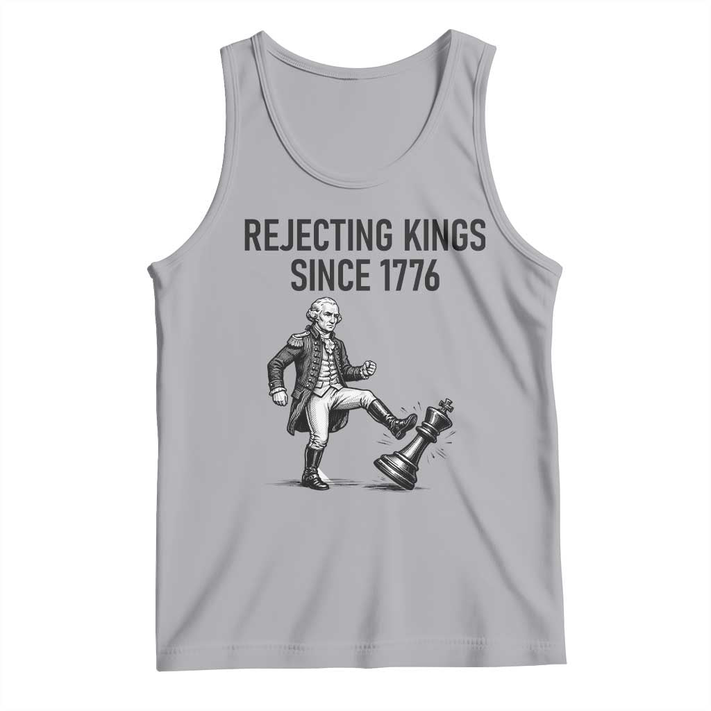 Rejecting Kings Since 1776 Tank Top Funny George Washington TS12 Athletic Heather Print Your Wear
