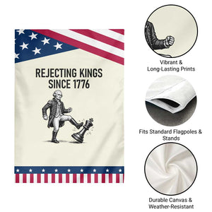 Rejecting Kings Since 1776 Garden Flag Funny George Washington TS12 Print Your Wear