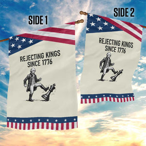 Rejecting Kings Since 1776 Garden Flag Funny George Washington TS12 Print Your Wear