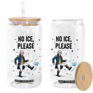 Funny George Washington Glass Can No Ice Please TS12 Print Your Wear