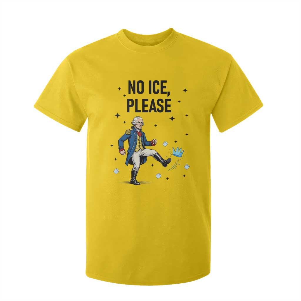 Funny George Washington T Shirt For Kid No Ice Please TS12 Daisy Print Your Wear