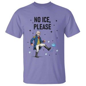 Funny George Washington T Shirt No Ice Please TS12 Violet Print Your Wear