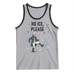 Funny George Washington Tank Top No Ice Please TS12 Athletic Heather Black Print Your Wear