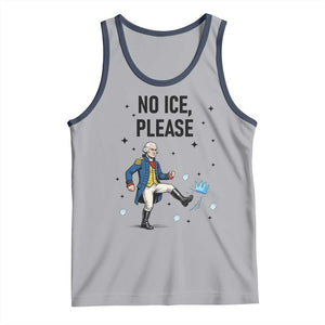 Funny George Washington Tank Top No Ice Please TS12 Athletic Heather Navy Print Your Wear