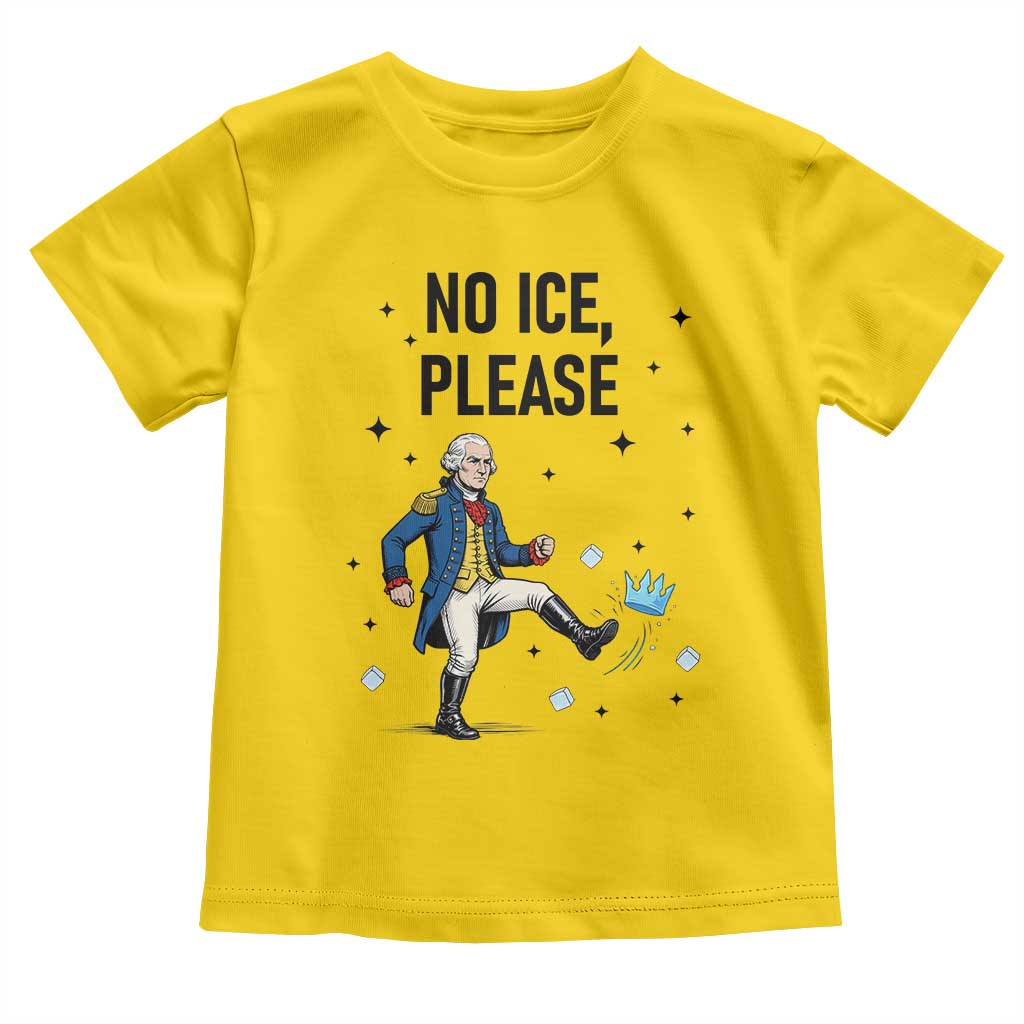 Funny George Washington Toddler T Shirt No Ice Please TS12 Daisy Print Your Wear