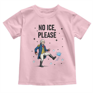 Funny George Washington Toddler T Shirt No Ice Please TS12 Light Pink Print Your Wear