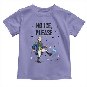 Funny George Washington Toddler T Shirt No Ice Please TS12 Violet Print Your Wear