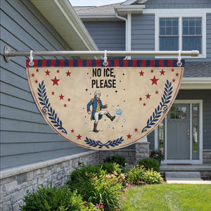 Funny George Washington Patriotic Fan Flag No Ice Please