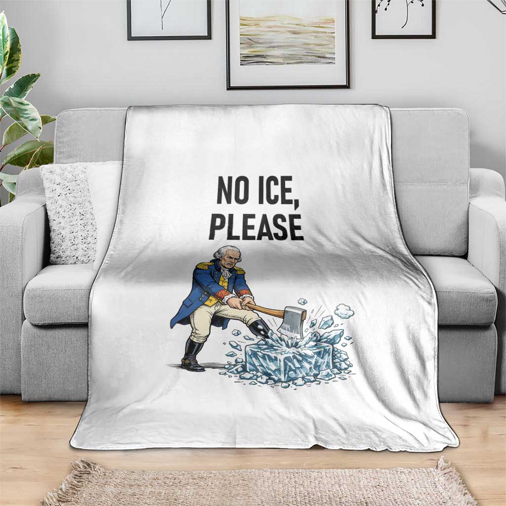 Funny George Washington Political Anti Ice Gift Throw Blanket TS12 Print Your Wear