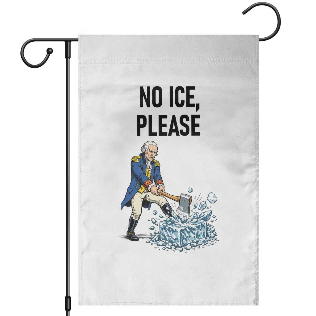 Funny George Washington Political Anti Ice Gift Garden Flag TS12 White Print Your Wear