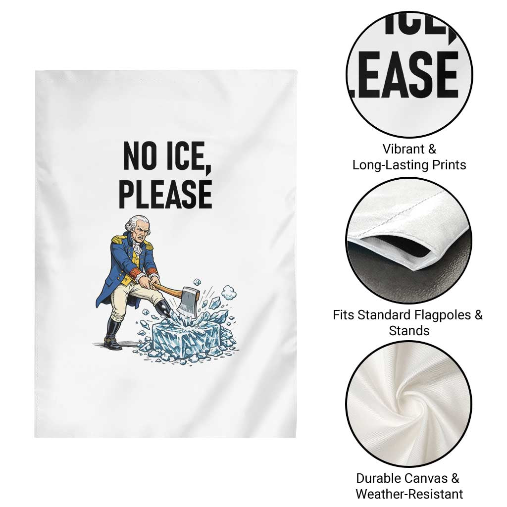 Funny George Washington Political Anti Ice Gift Garden Flag TS12 Print Your Wear