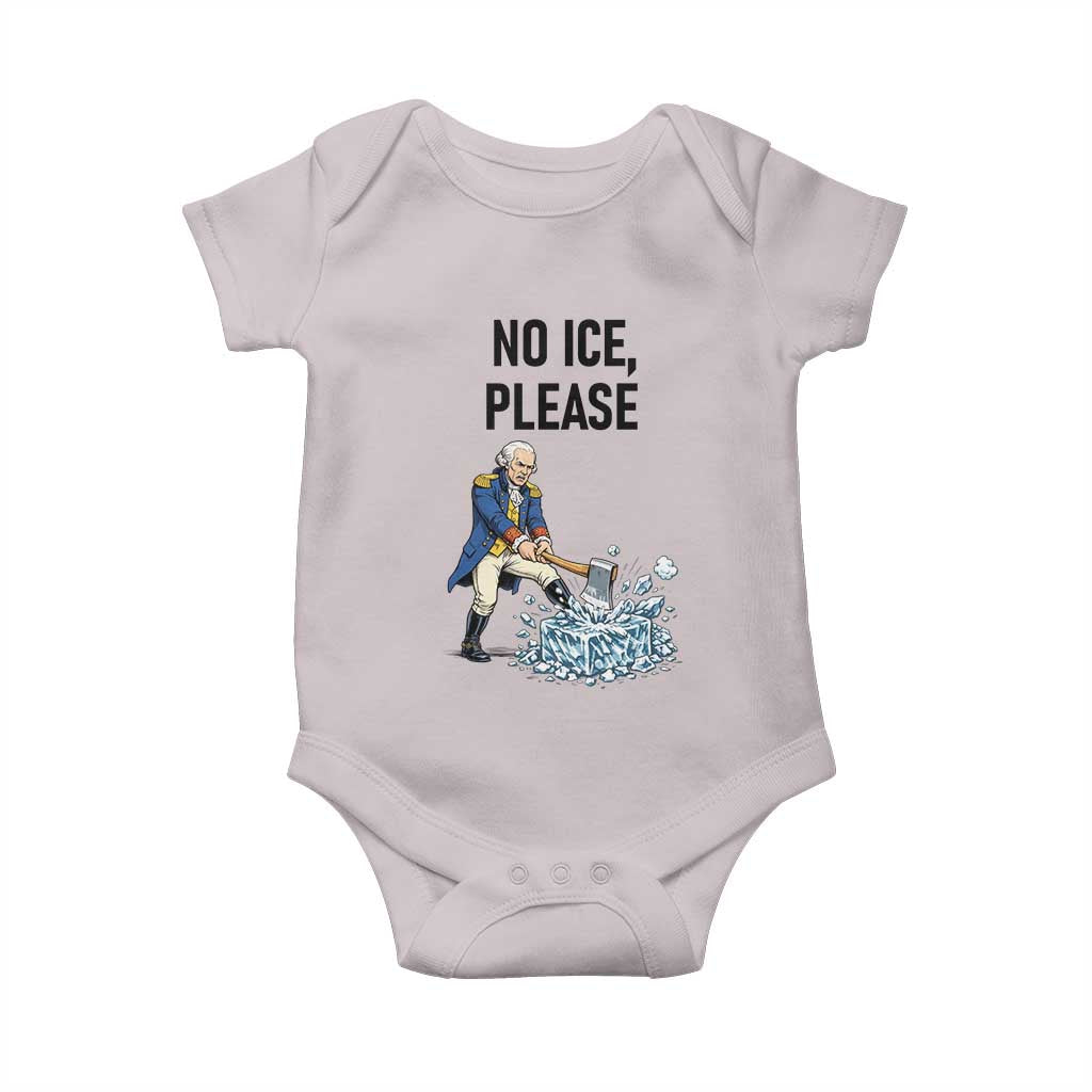 Funny George Washington Political Anti Ice Gift Baby Onesie TS12 Ice Gray Print Your Wear