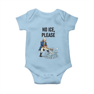 Funny George Washington Political Anti Ice Gift Baby Onesie TS12 Light Blue Print Your Wear