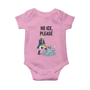 Funny George Washington Political Anti Ice Gift Baby Onesie TS12 Light Pink Print Your Wear
