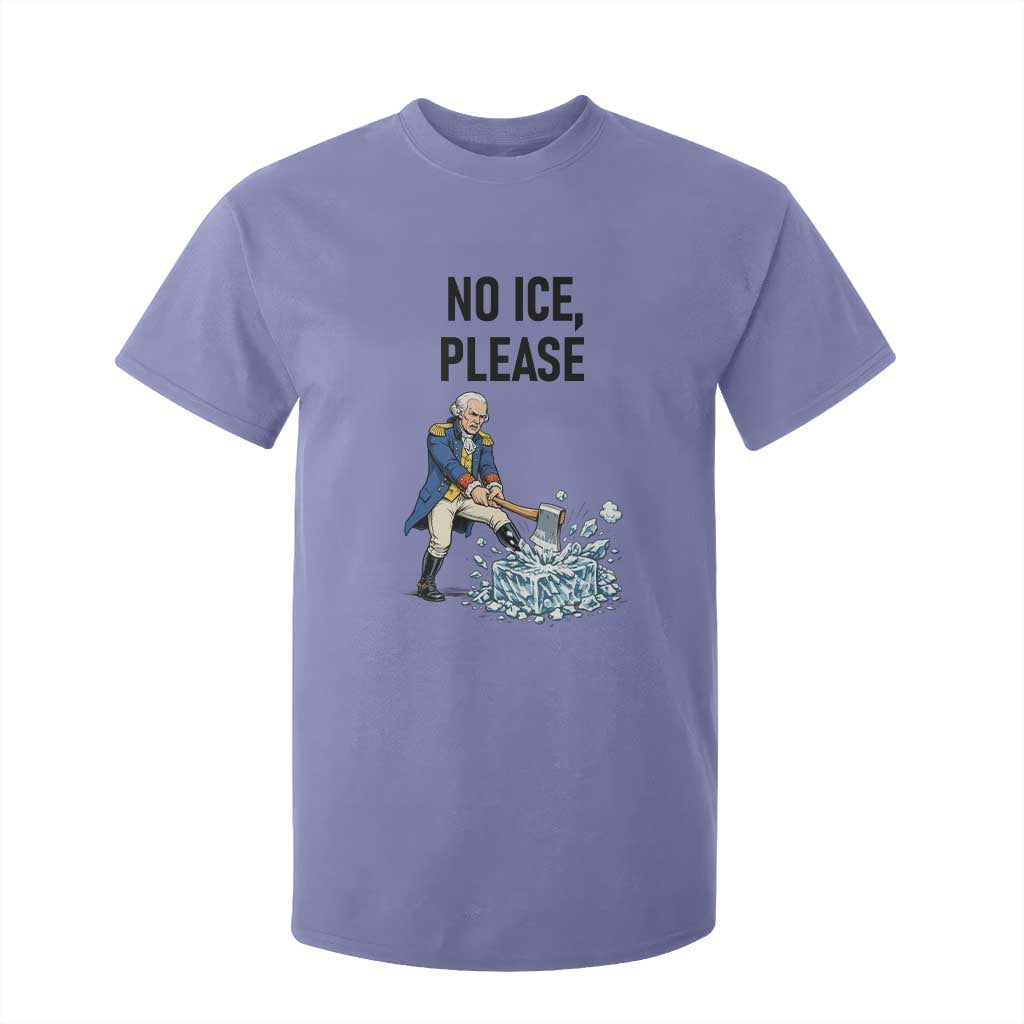 Funny George Washington Political Anti Ice Gift T Shirt For Kid TS12 Violet Print Your Wear