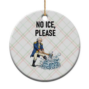 Funny George Washington Political Anti Ice Gift Ceramic Ornament TS12 1pc Christmas Plaid Print Your Wear