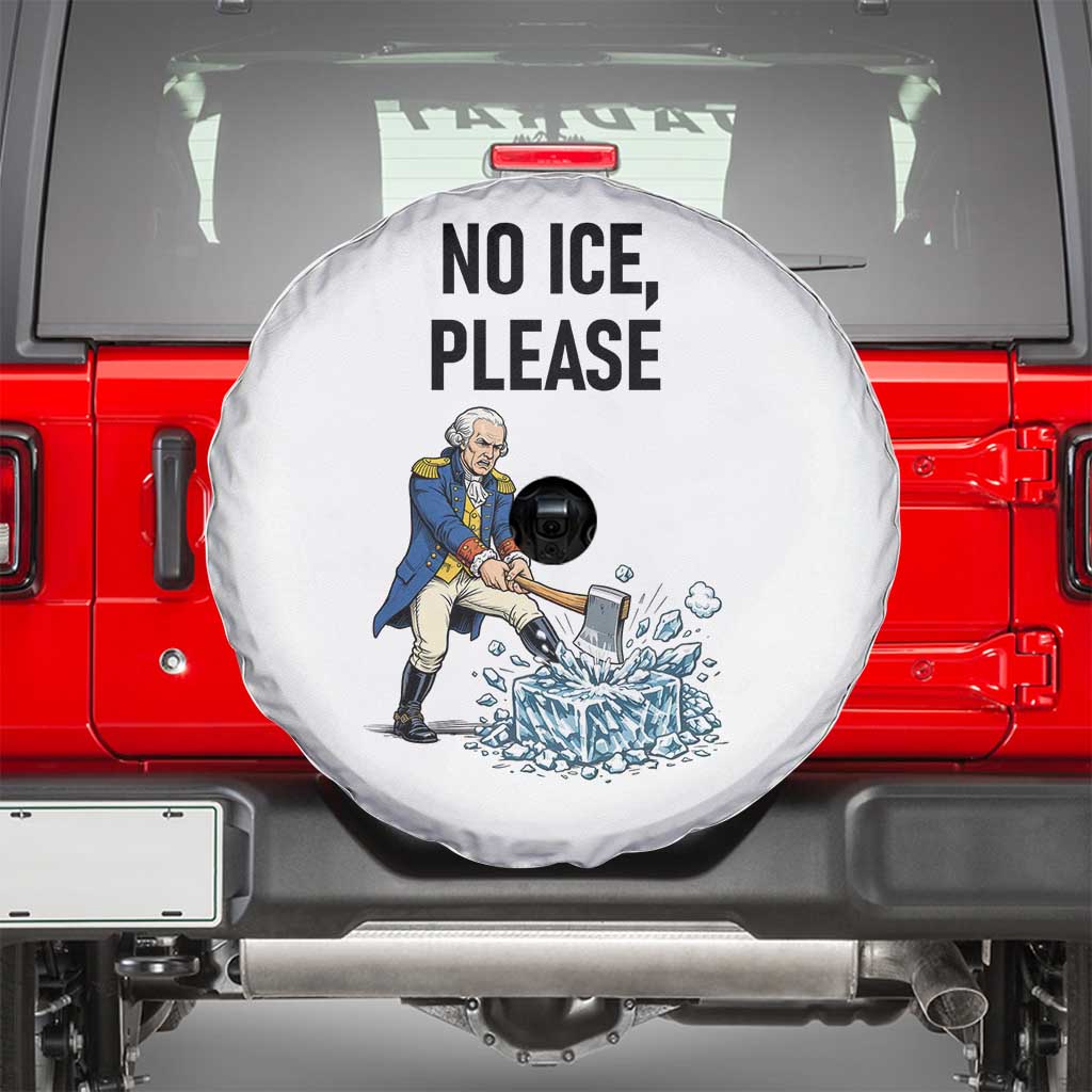 Funny George Washington Political Anti Ice Gift Spare Tire Cover TS12 White Print Your Wear