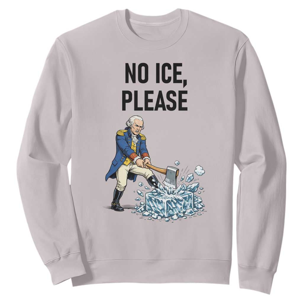 Funny George Washington Political Anti Ice Gift Sweatshirt TS12 Ice Gray Print Your Wear