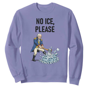 Funny George Washington Political Anti Ice Gift Sweatshirt TS12 Violet Print Your Wear