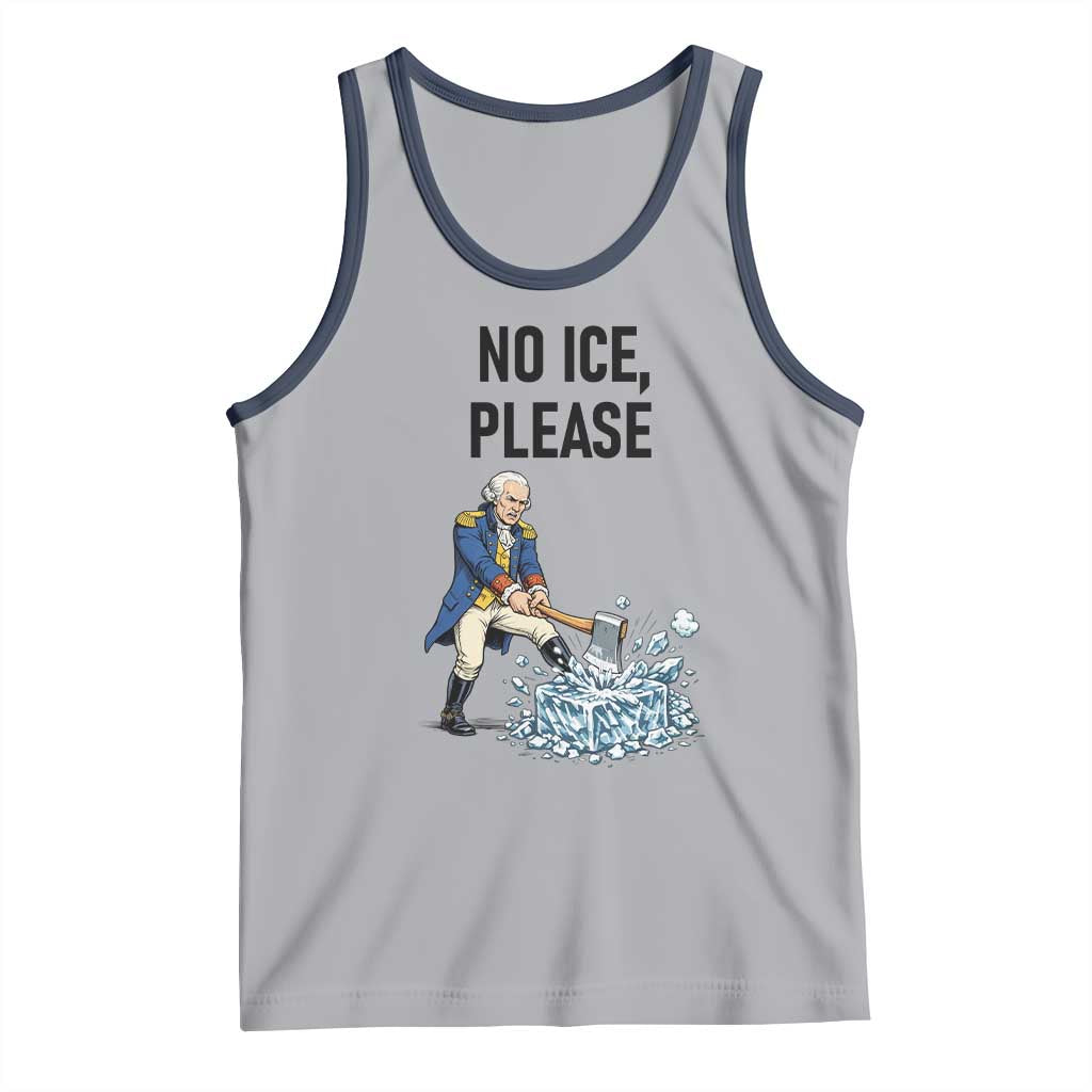 Funny George Washington Political Anti Ice Gift Tank Top TS12 Athletic Heather Navy Print Your Wear