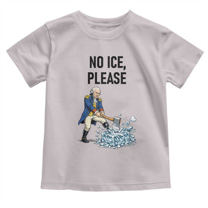 Funny George Washington Political Anti Ice Gift Toddler T Shirt TS12 Ice Gray Print Your Wear
