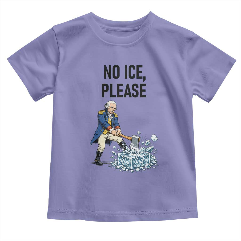 Funny George Washington Political Anti Ice Gift Toddler T Shirt TS12 Violet Print Your Wear