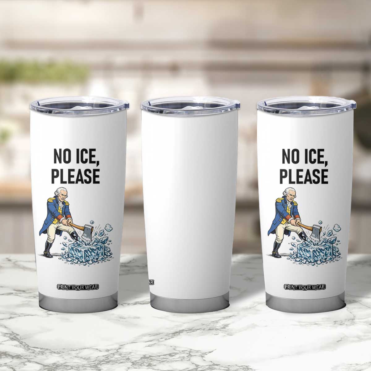 Funny George Washington Political Anti Ice Gift Tumbler Cup TS12 Print Your Wear