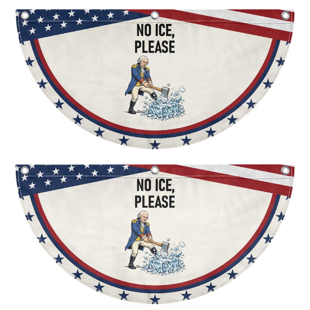 Funny George Washington Political Anti Ice Gift Patriotic Fan Flag