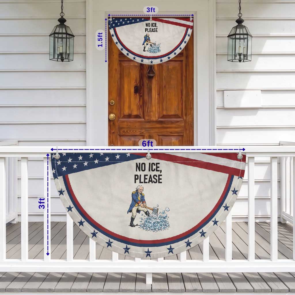 Funny George Washington Political Anti Ice Gift Patriotic Fan Flag