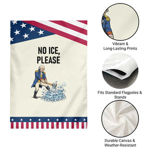 Funny George Washington Political Anti Ice Gift Garden Flag TS12 Print Your Wear