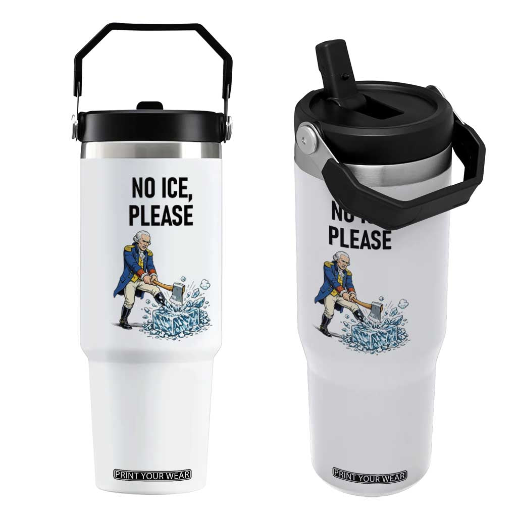 Funny George Washington Political Anti Ice Gift Flip Straw Tumbler TS12 One Size: 30 oz White Print Your Wear