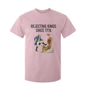 Funny George Washington Protest T Shirt For Kid Rejecting Kings Since 1776 TS12 Light Pink Print Your Wear