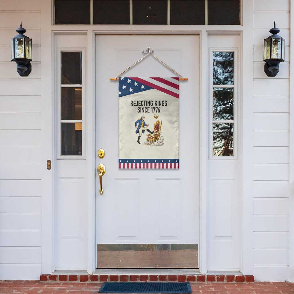 Funny George Washington Protest Garden Flag Rejecting Kings Since 1776 TS12 Print Your Wear