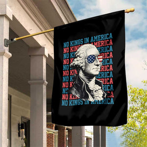 Funny George Washington Protest Garden Flag No Kings In America TS12 Print Your Wear