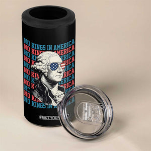 Funny George Washington Protest 4 in 1 Can Cooler Tumbler No Kings In America TS12 Print Your Wear