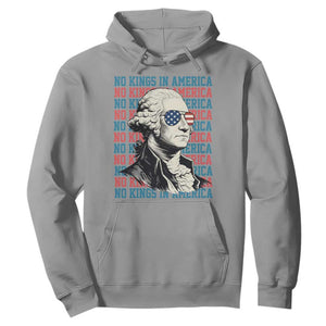Funny George Washington Protest Hoodie No Kings In America TS12 Sport Gray Print Your Wear