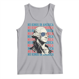 Funny George Washington Protest Tank Top No Kings In America TS12 Athletic Heather Print Your Wear